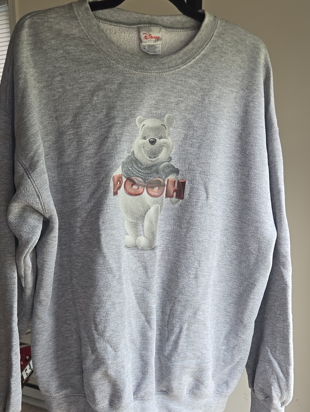 Vintage The Disney Store  Winnie the Pooh Gray Crewneck Size: XL